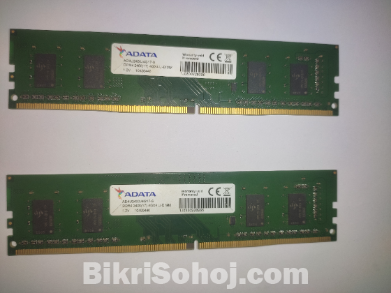 DDR4 2400mhz RAM 4gbx2 = 8gb